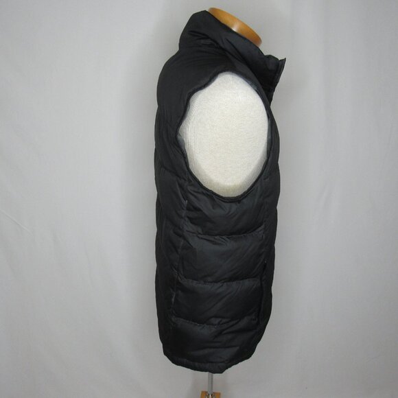 Eddie Bauer Black Goose Down Puffer Vest Men's M Medium - Picture 4 of 8